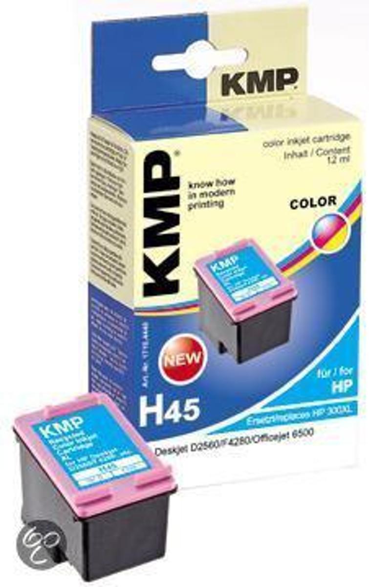 KMP H45 Cyaan, Magenta, Geel inktcartridge