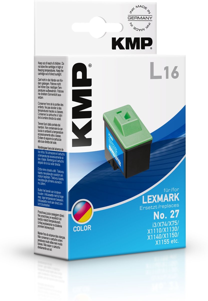 KMP L16 Cyaan, Magenta, Geel inktcartridge