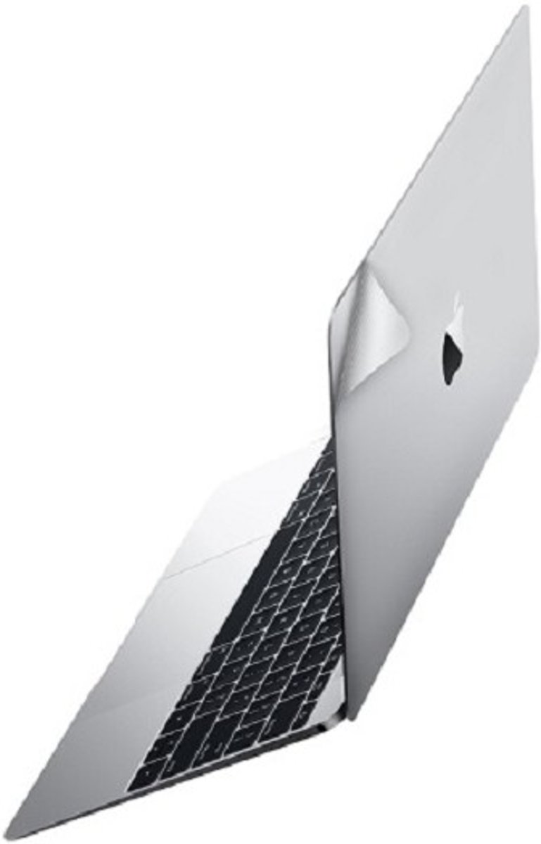 KMP Protective Skin zilver voor 12  MacBook 2015