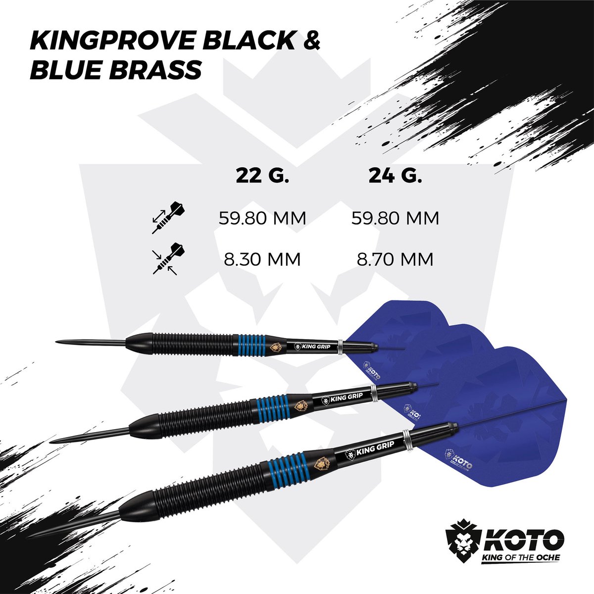 KOTO Kingprove Black & Blue Brass 22 - 22 Gram