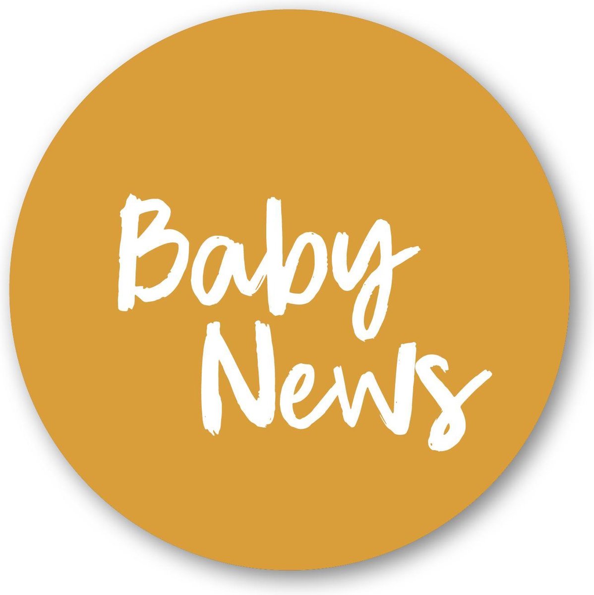 Sticker Baby news - 40 mm - 25 stuks - sluitsticker