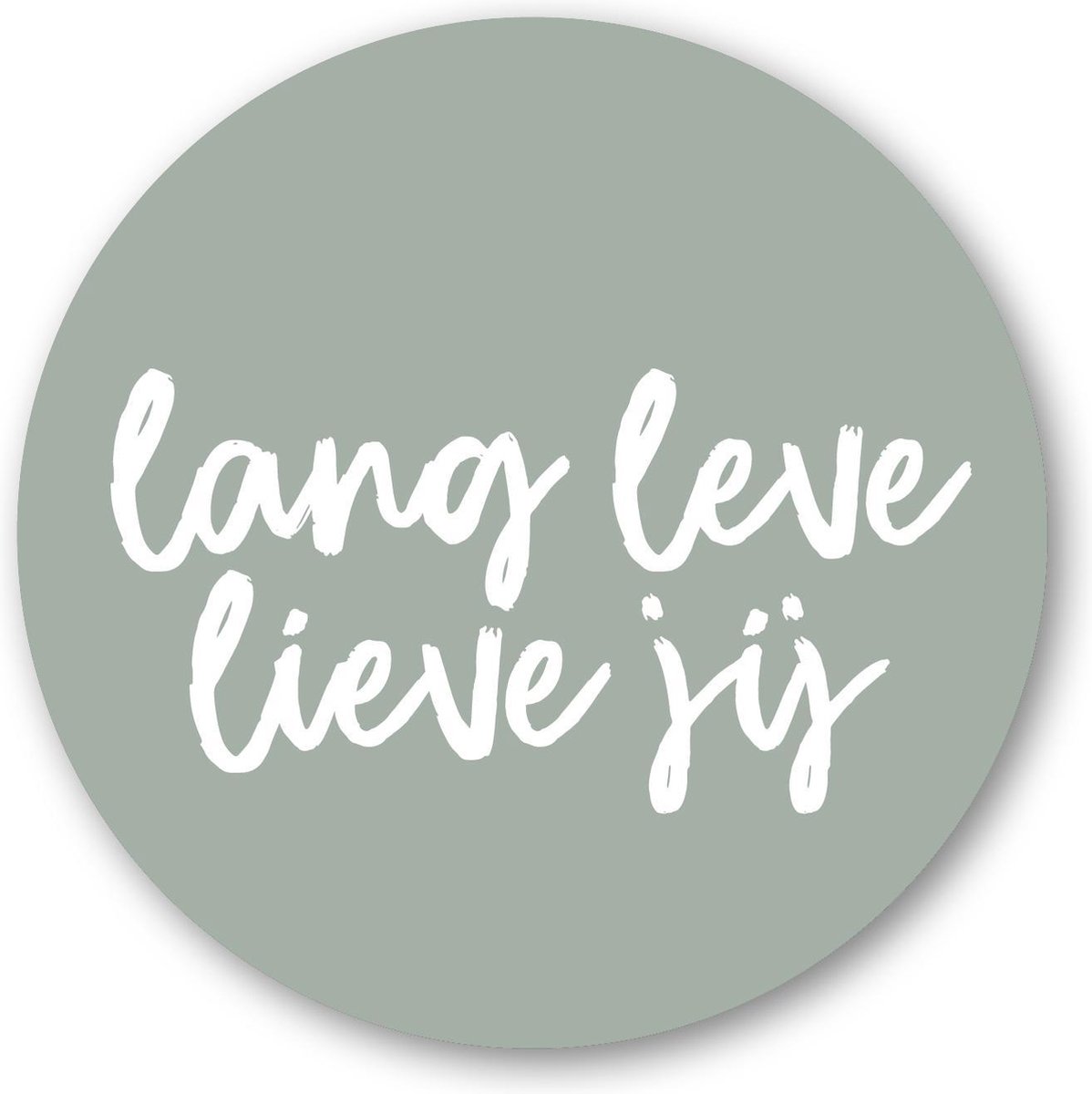 Sticker lang leve lieve jij - 40 mm - 25 stuks - sluitsticker