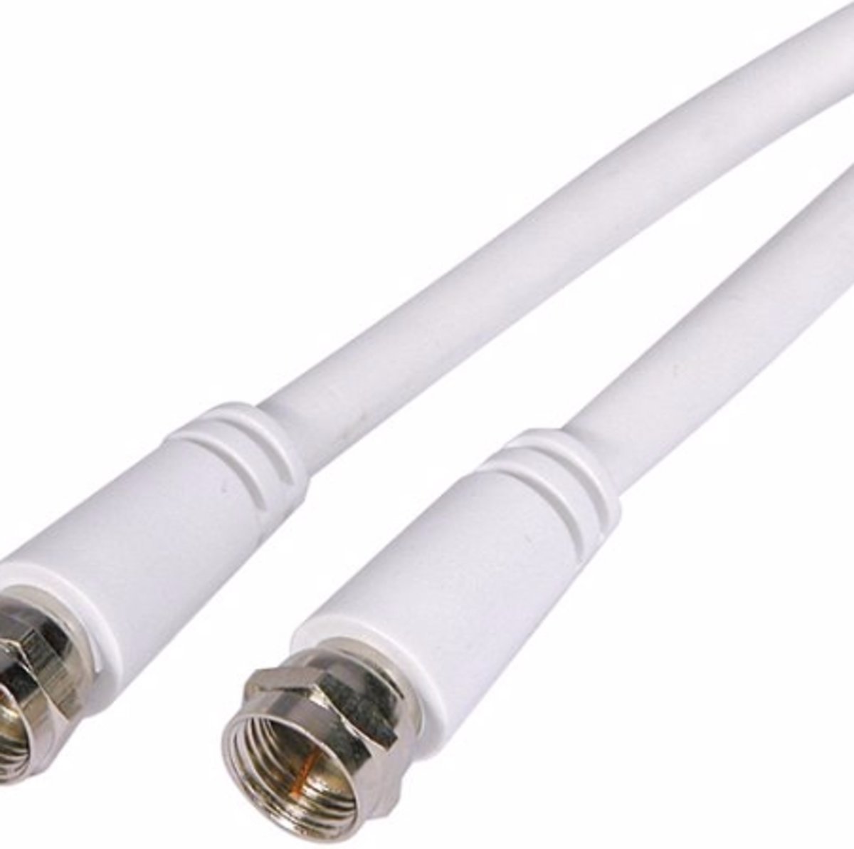 COAX antenne kabel 10m F-connectors Wit