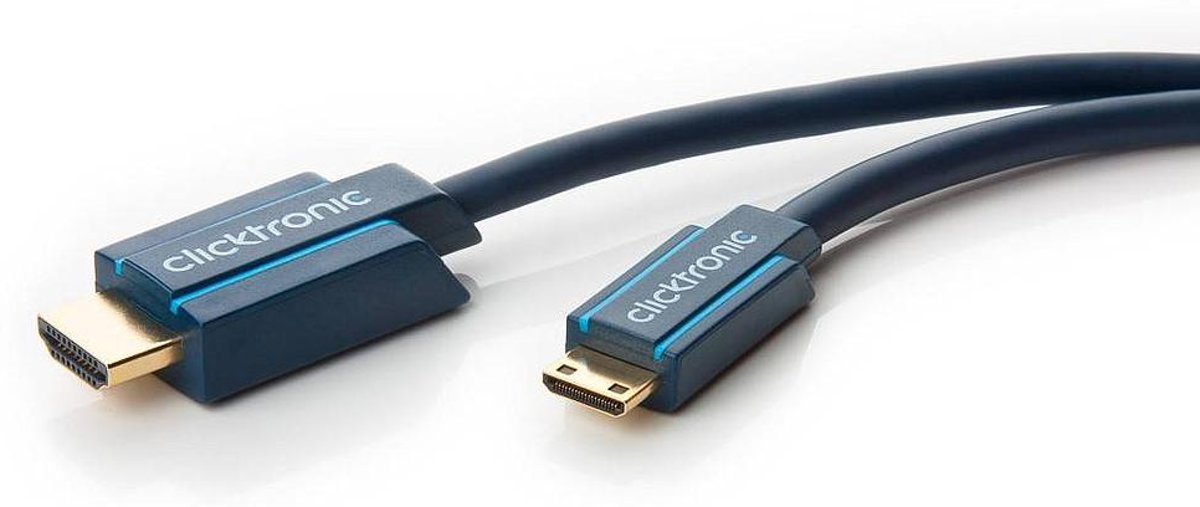 Clicktronic Mini-HDMI naar HDMI kabel - Professioneel - 5 meter