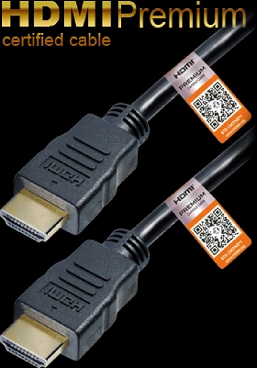 HDMI Premium 2.0 with Ethernet kabel 1,5m