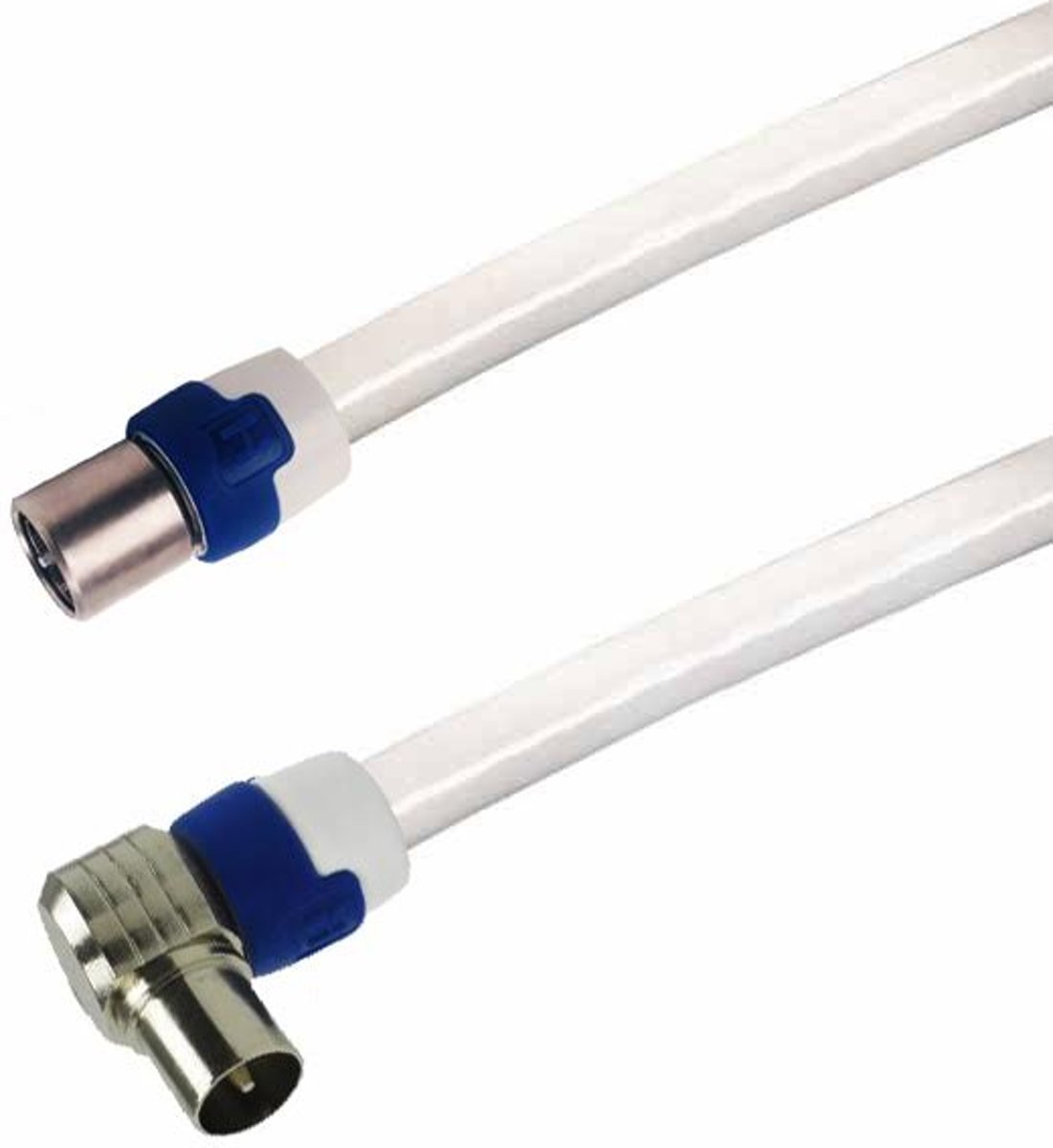 Hirschmann 4G Coax antennekabel F-connector - IEC male haaks 10m