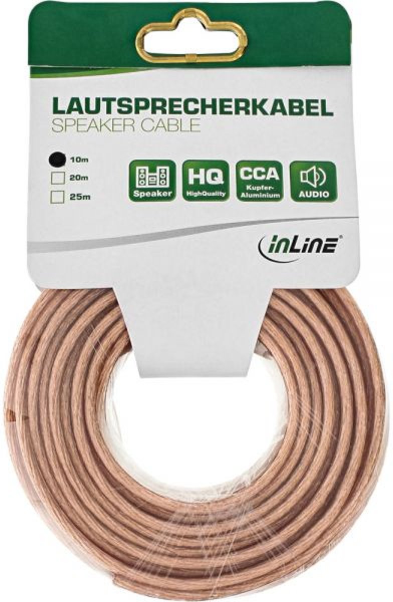 InLine Luidsprekerkabel 2,5 mm² Transparant 10m