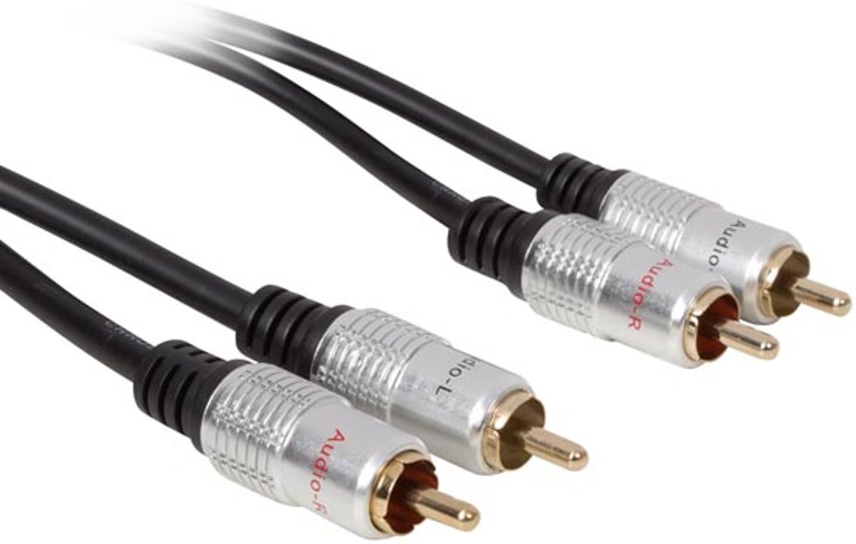 Premium 2x RCA / Tulp Aansluitkabel 0,75m