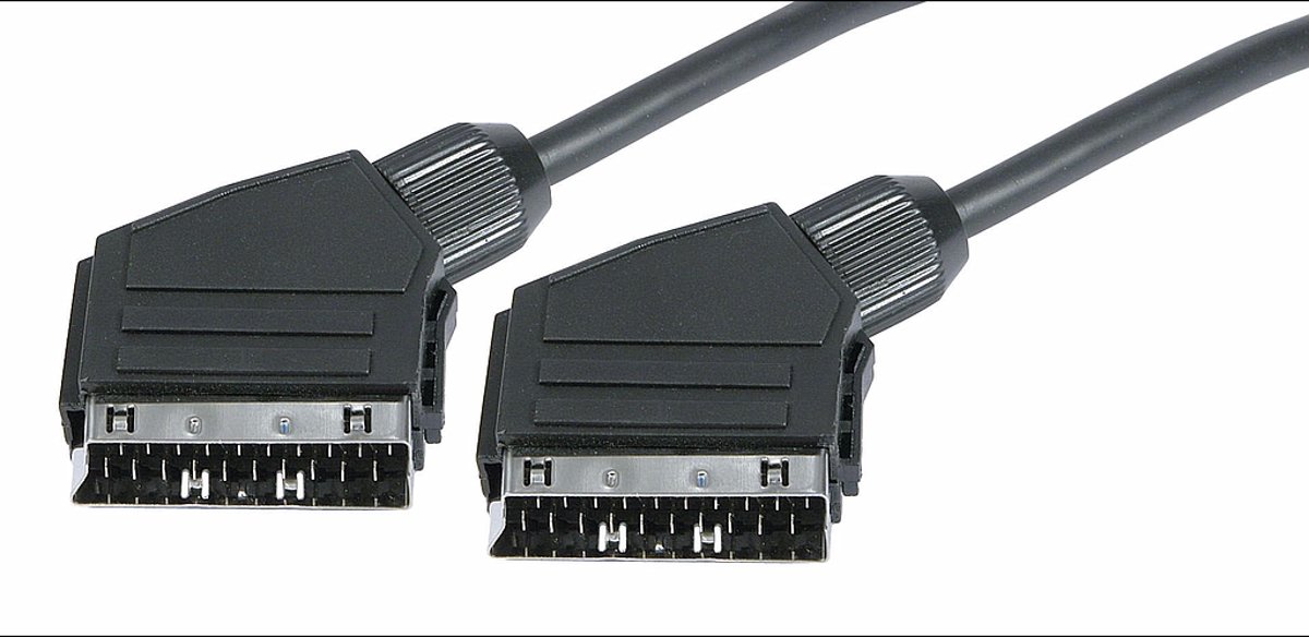 Scart kabel 1 meter zwart