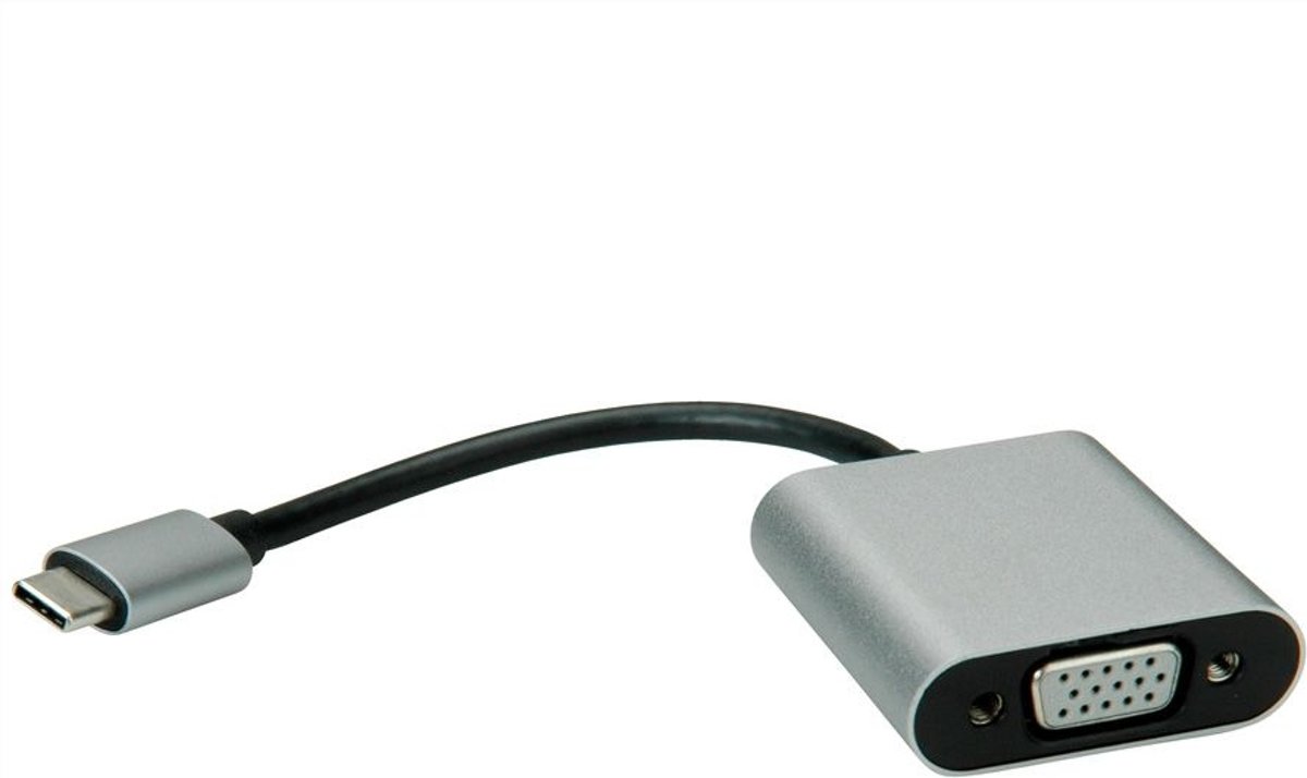 Value 12993200 USB-C VGA Zwart kabeladapter/verloopstukje