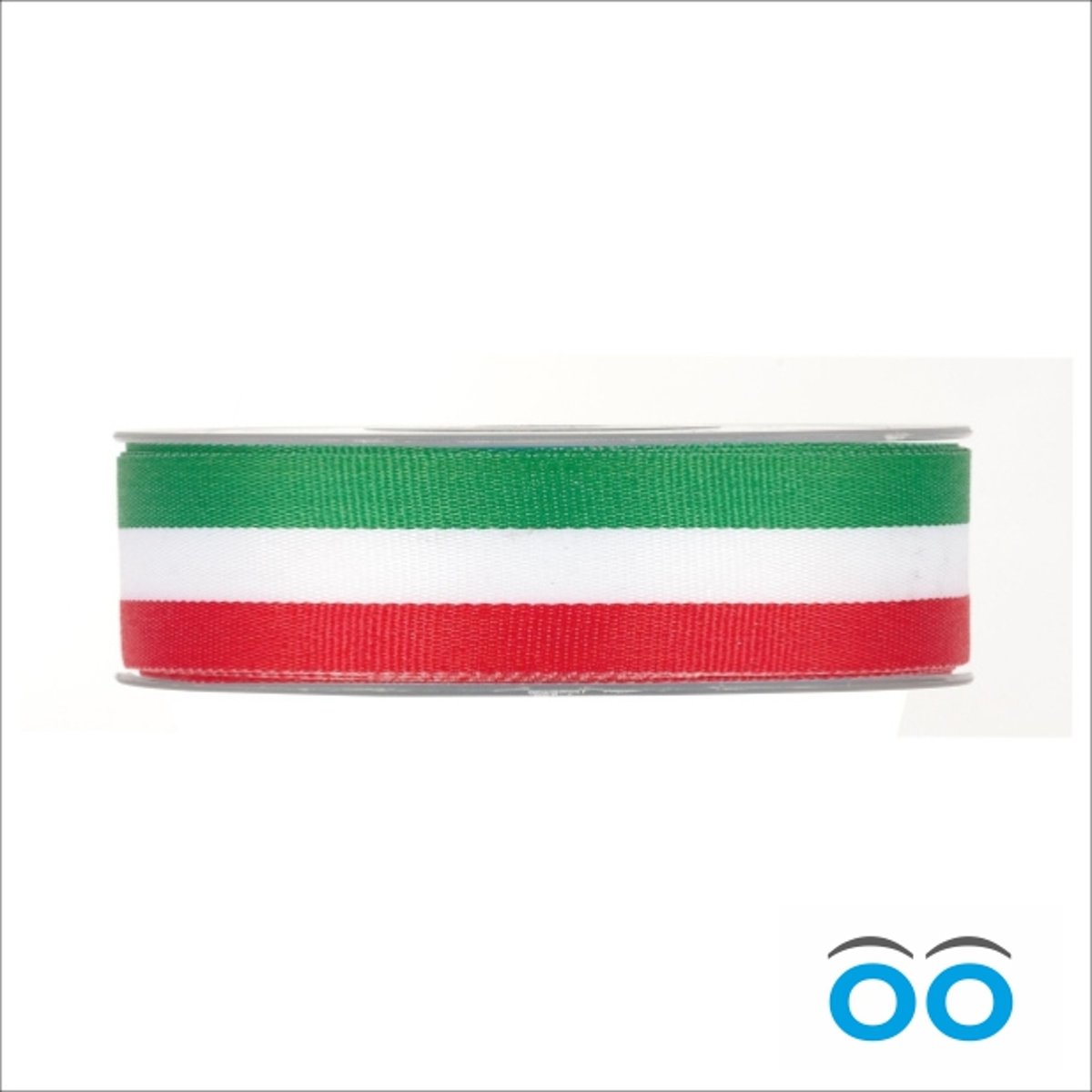 Italiaanse vlag lint (25 mm x 25 meter)