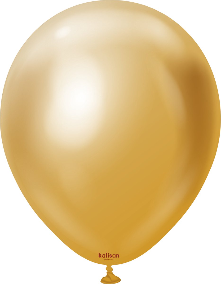 R12 - Mirror gold Kalisan ballonnen 50 stuks