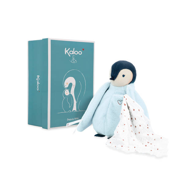 Kaloo Complices - Pinguin Blauw met kusjesdoek