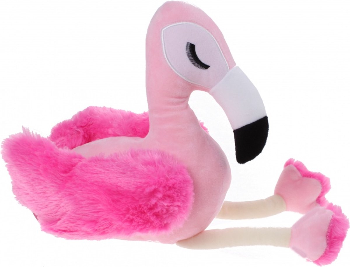 ApolloX knuffelflamingo 25 cm roze