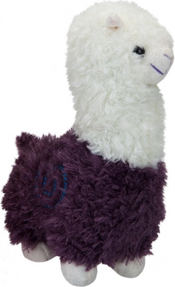 ApolloX pluchen knuffel Alpaca 22 cm junior paars