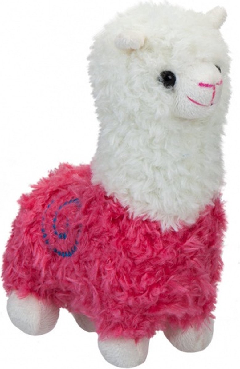 ApolloX pluchen knuffel Alpaca 22 cm junior roze