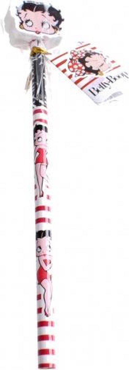 Betty Boop potlood met gum streepjes