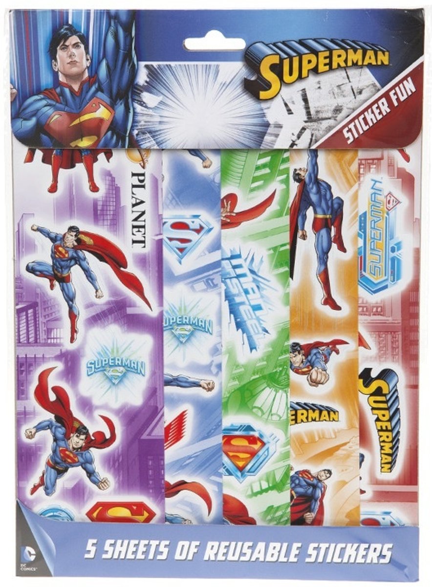 Kamparo Stickervellen Superman 5 Stuks