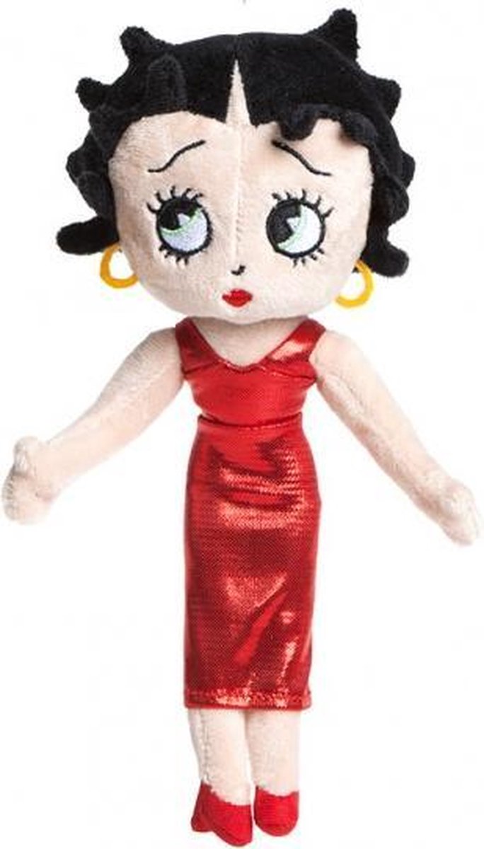 knuffel Betty Boop 24 cm rood