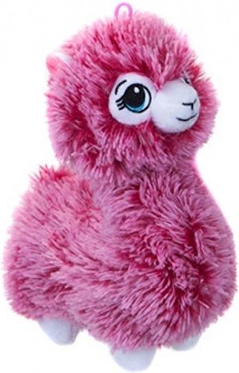 pluchen Alpaca knuffel 22 cm junior roze