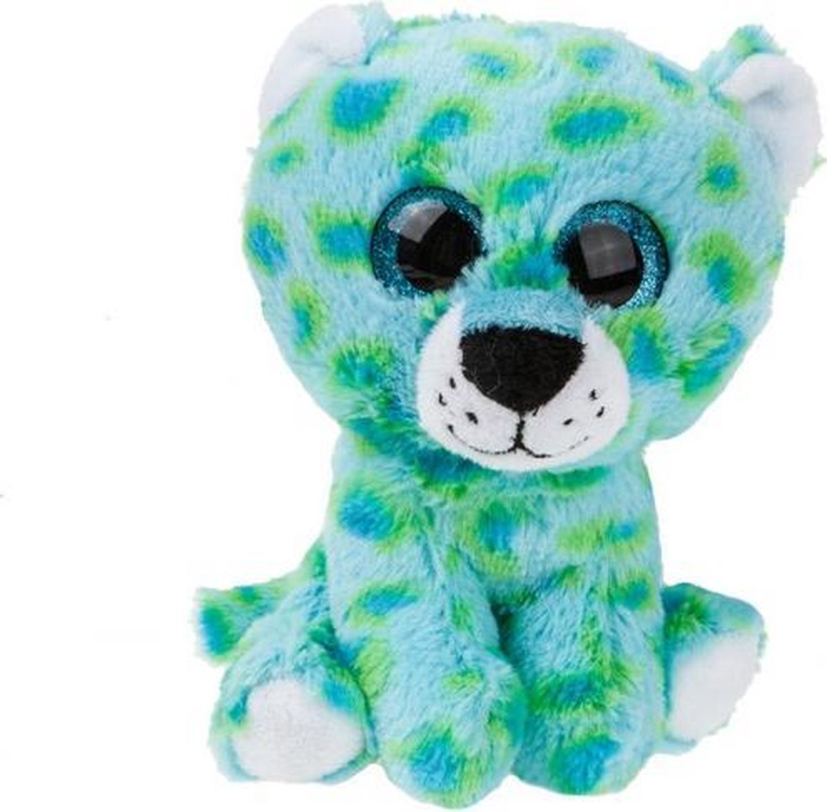 pluchen knuffel Cheetah 16 cm junior blauw