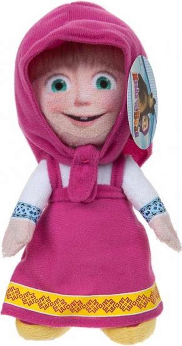 pluchen knuffel Masha 15 cm roze