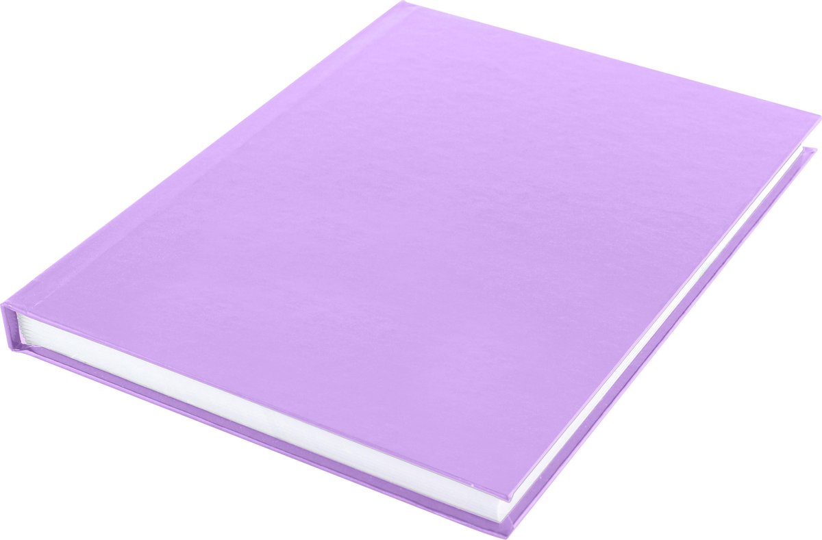 Dummyboek   A5 blanco hard cover 80 bl 100grs violet pastel