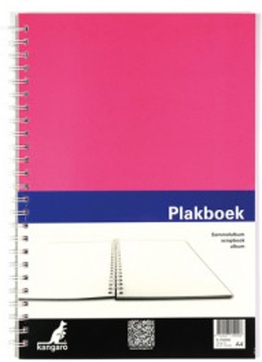   A4  plakboek, 120grs 40 vel, voorkant roze