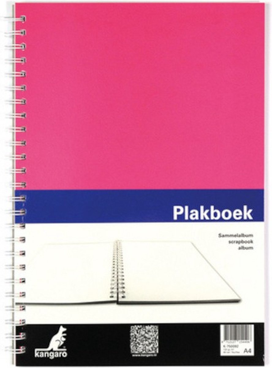 plakboek 33 x 24 cm 120 grams A4 roze 40 vellen