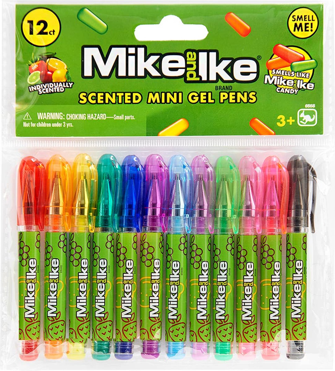 Mike & Ike Mini Scented Gel Pens 12 stuks. Pennen met geur.