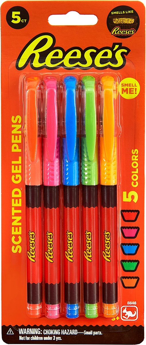 Reeses Scented Gel Pens 5 Stuks Pennen met Geur