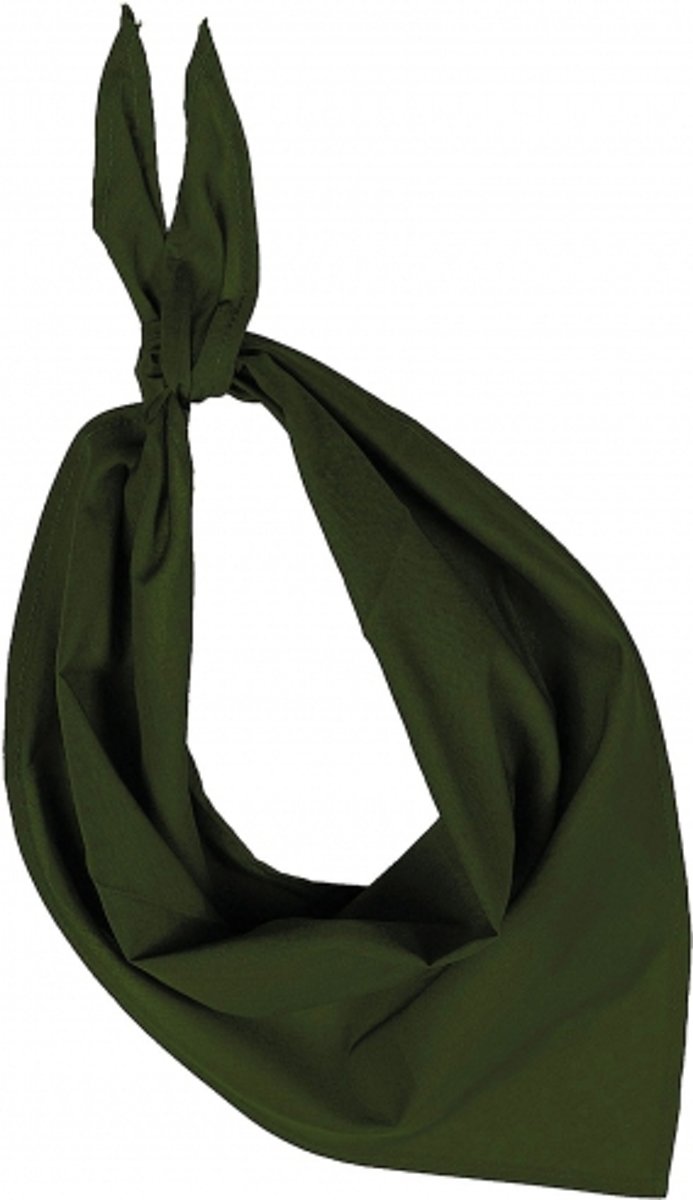 Zakdoek bandana olijf groen