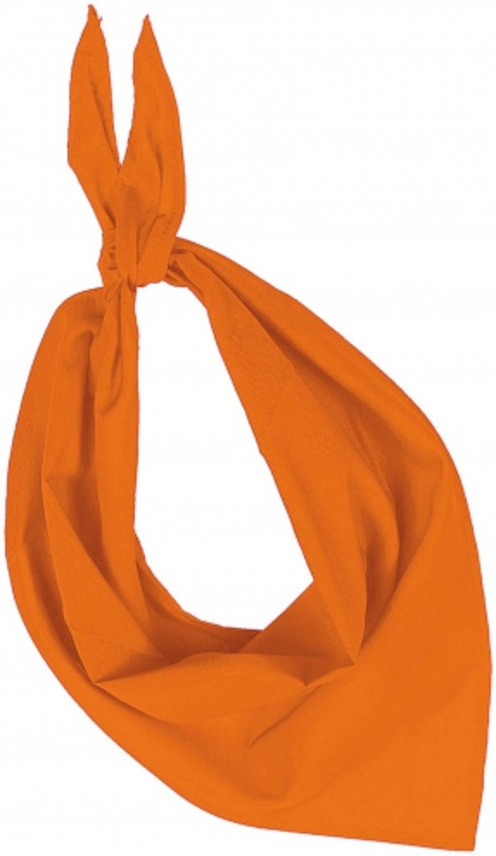 Zakdoek bandana oranje