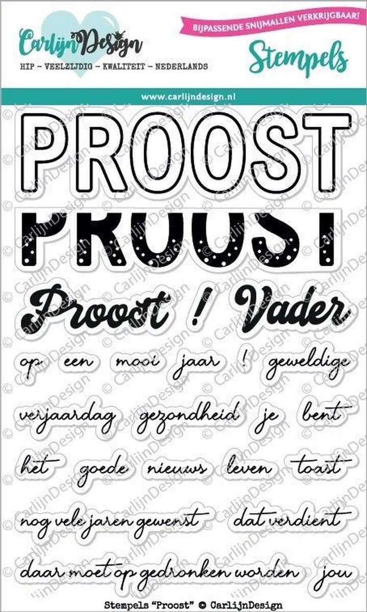 Clear Stamps Proost (CDST0048)