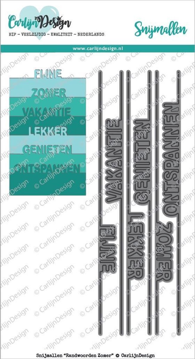 Snijmal Randwoorden Zomer (CDSN-0021)