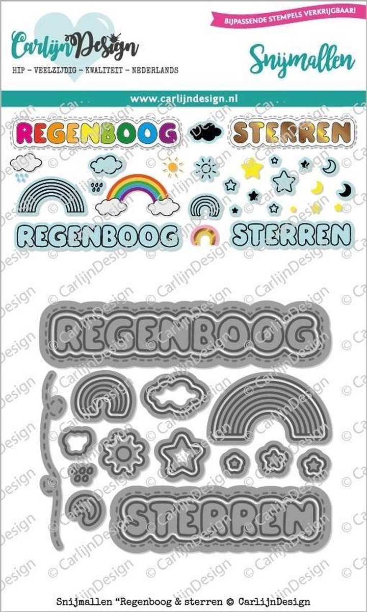 Snijmallen Regenboog & Sterren (CDSN-0101)