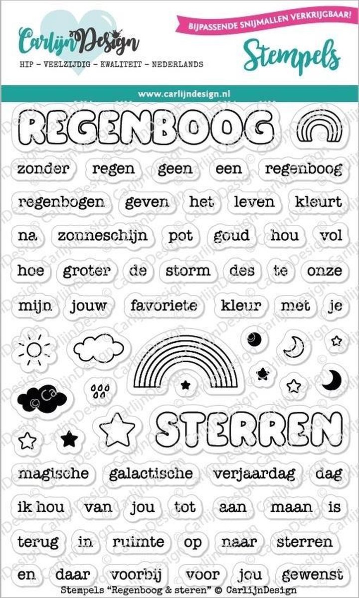 Stempels Regenboog & Sterren (CDST-0062)