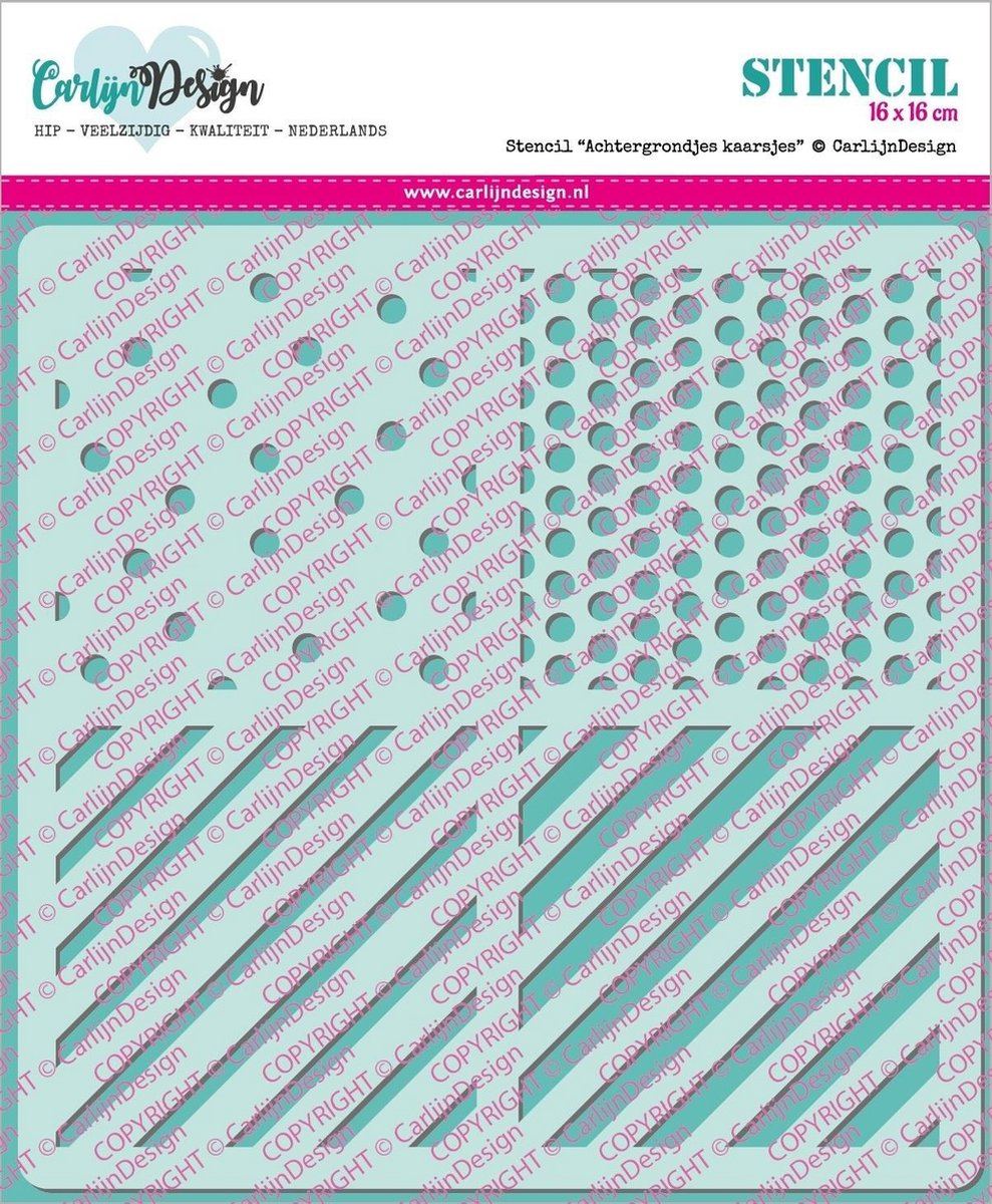 Stencil Achtergrondjes Kaarsjes (CDSC-0009)