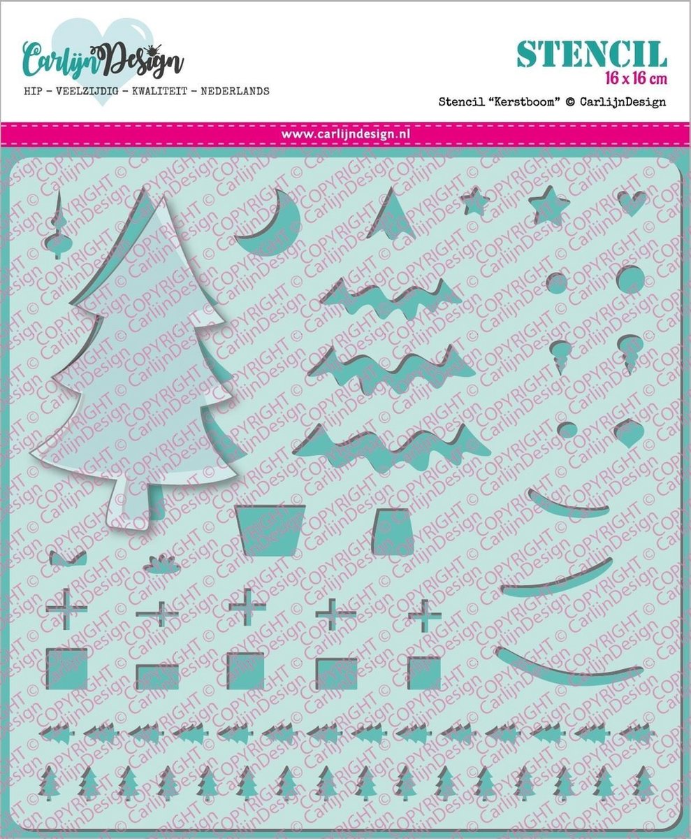 Stencil Kerstboom (CDSC-0006)