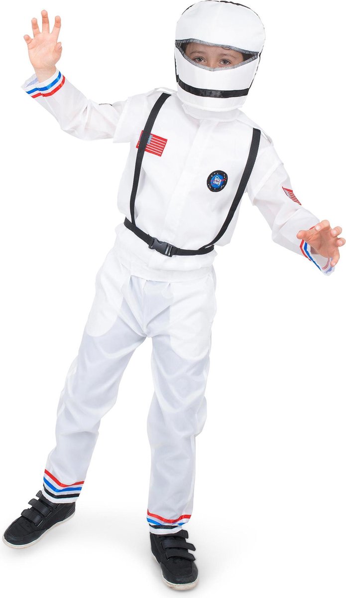 KARNIVAL COSTUMES - Ruimte astronaut kostuum voor jongens - 140 (9-10 jaar) - Kinderkostuums