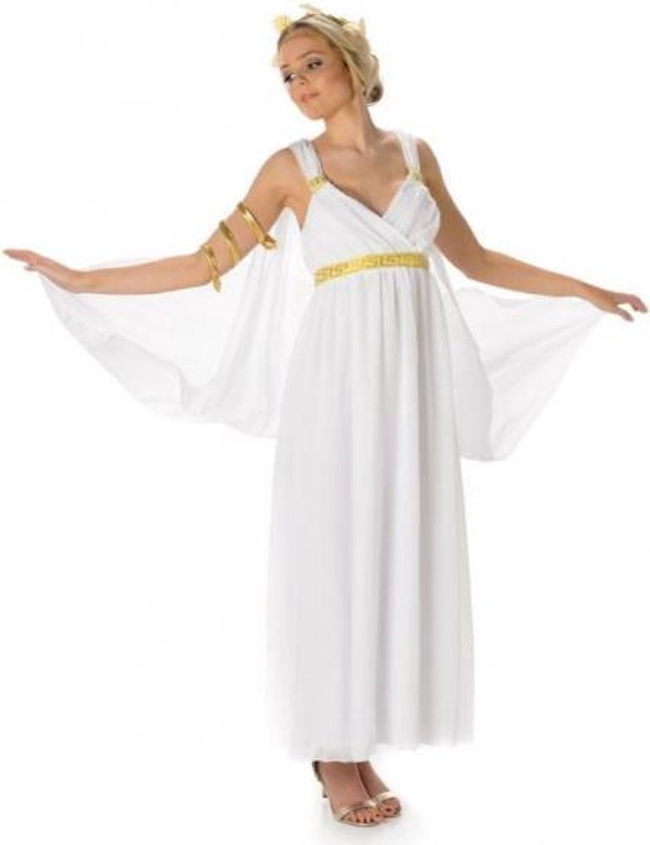 verkleedjurk Aphrodite dames polyester wit maat L