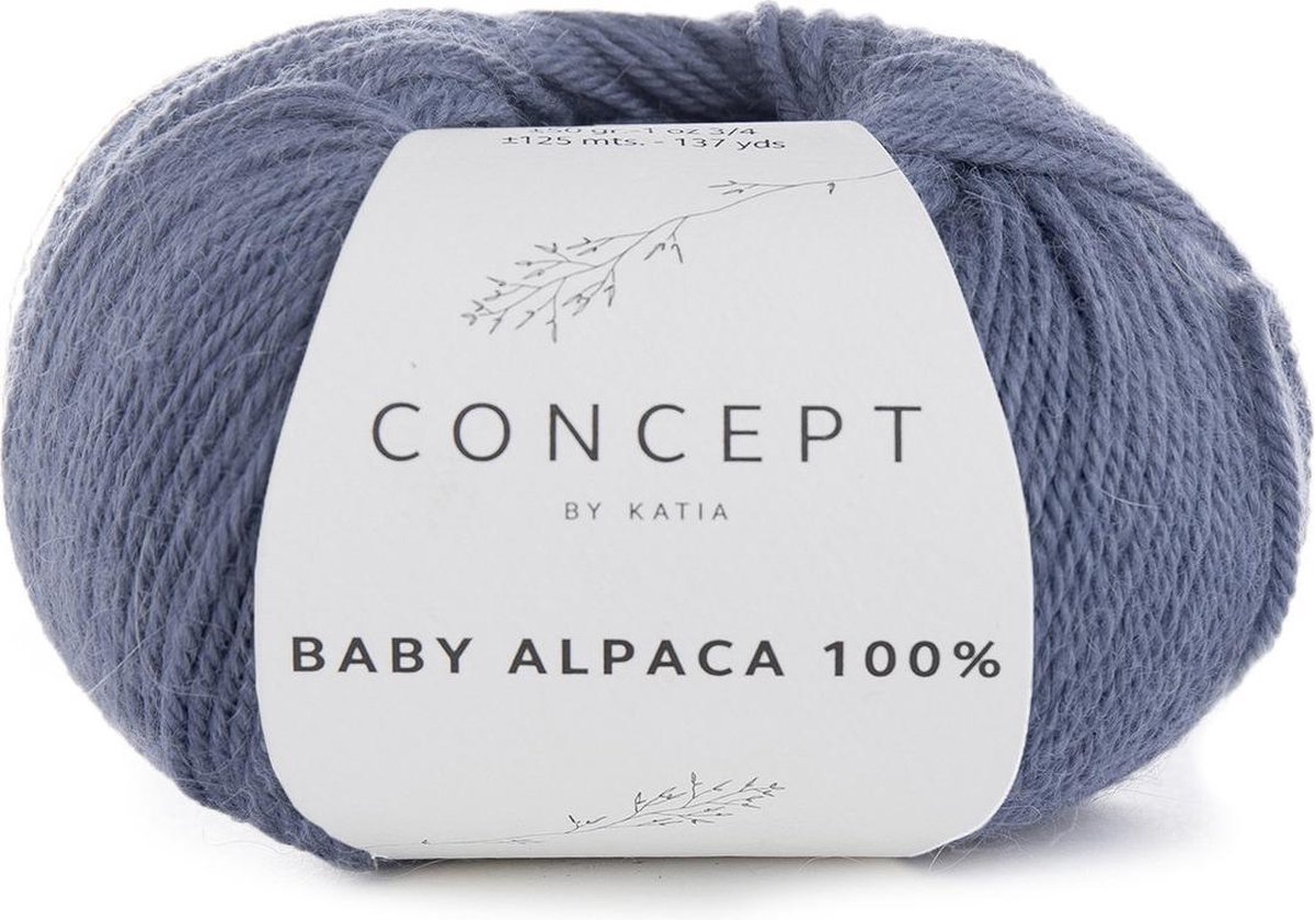 Baby Alpaca 100% - kleur 519 - Jeans - 50 gr. = 125 m. - 100% Baby Alpaca