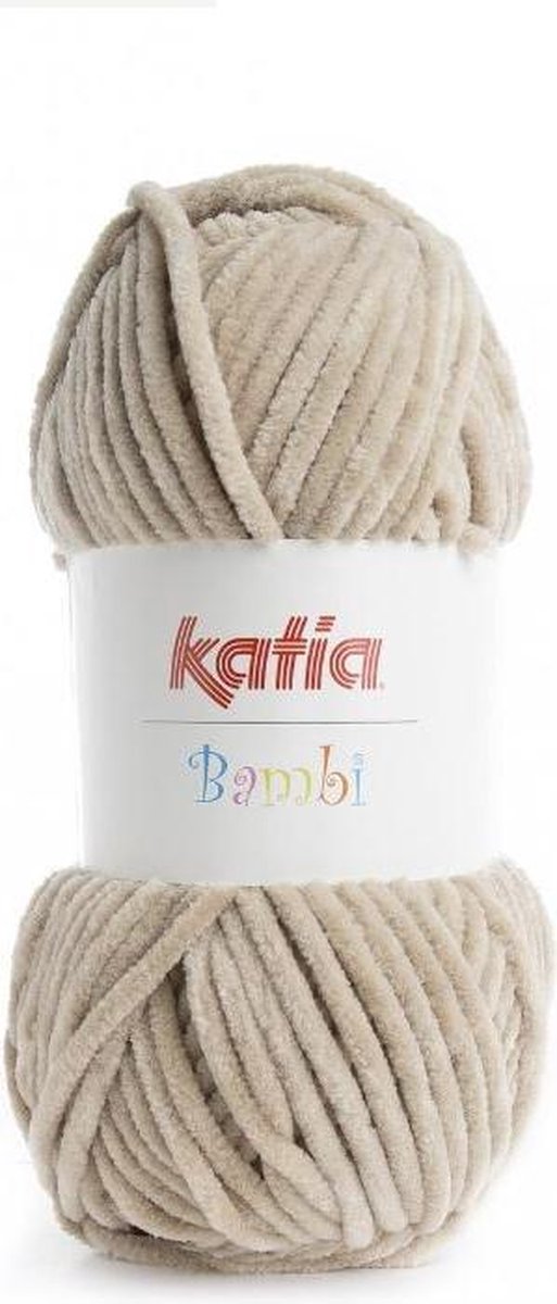 Fluwelen Garen Katia Beige - Camel - pluche - haakgaren - breien - haken - breigaren - haken voor interieur - haken voor baby - super zacht - fluweel wol - velvet - velvet wol - fluwelen - garen - breiwol