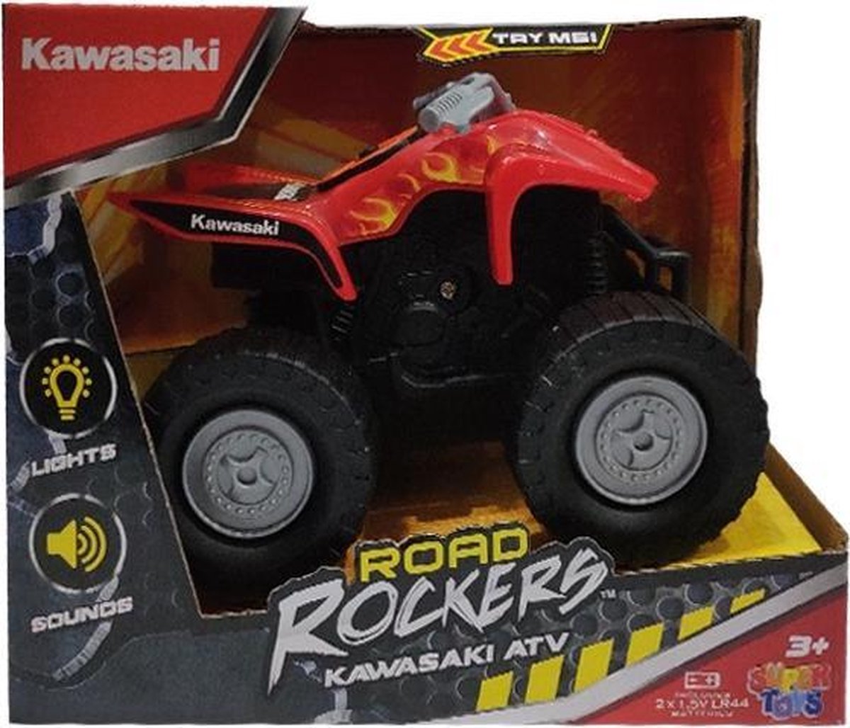 Dickie Toys Kawasaki Road Rockers Quad (14 cm) - Rood