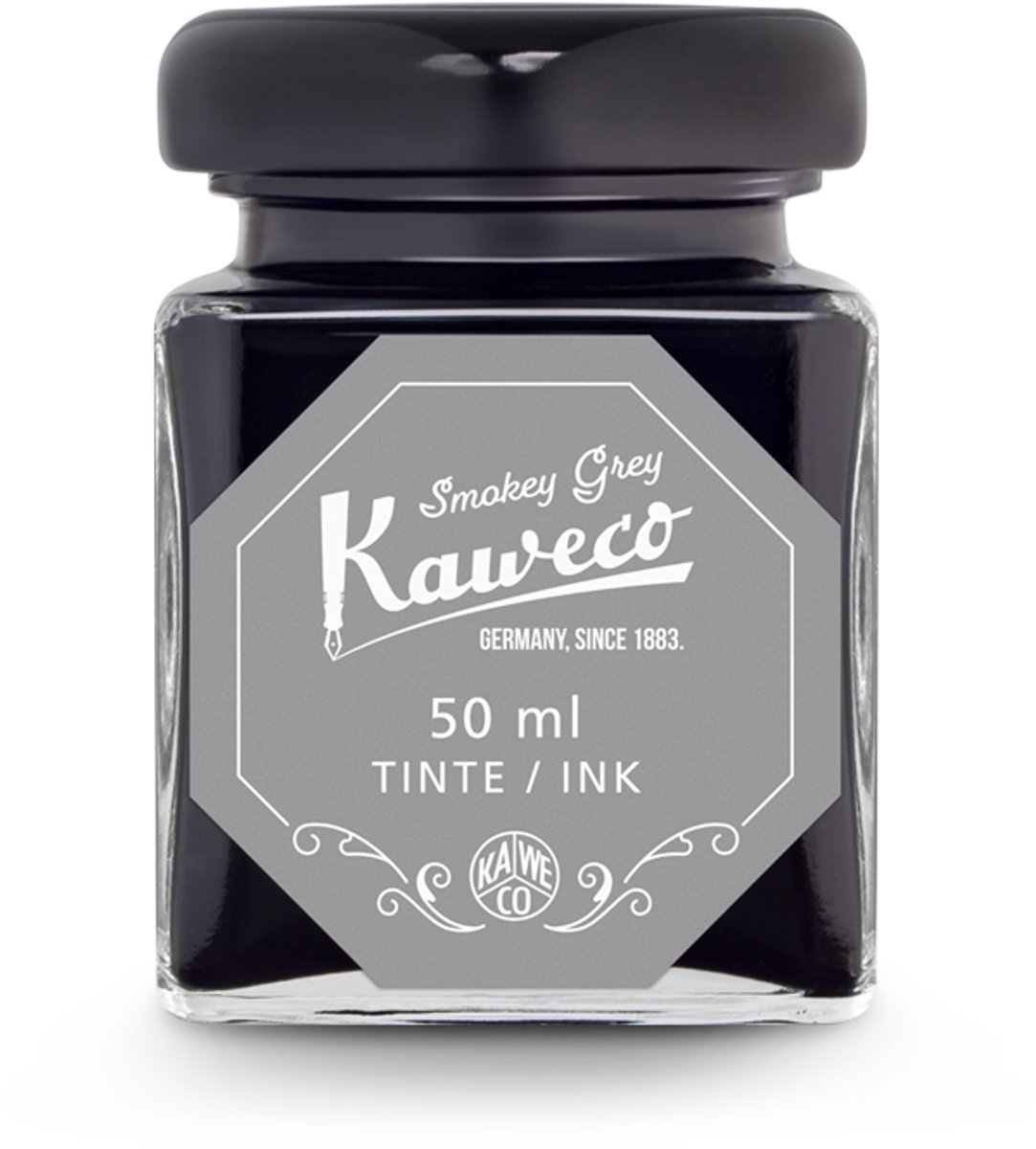 Kaweco - Ink bottle - Smokey Grey - potje vulpeninkt - Grijze originele Kaweco-inkt in 50 ml glas