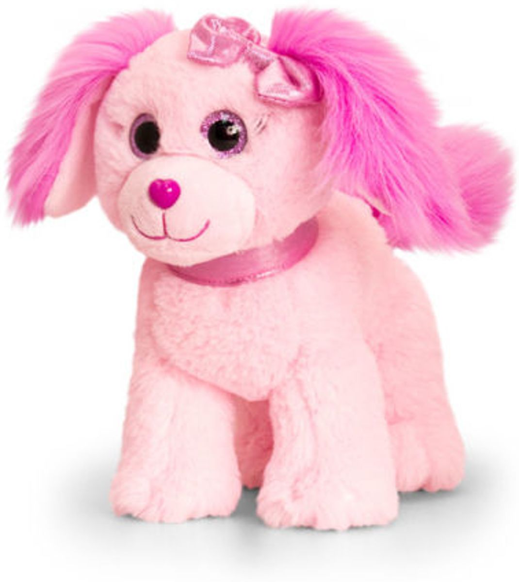 Glitter Gems Roze Puppy 25 cm