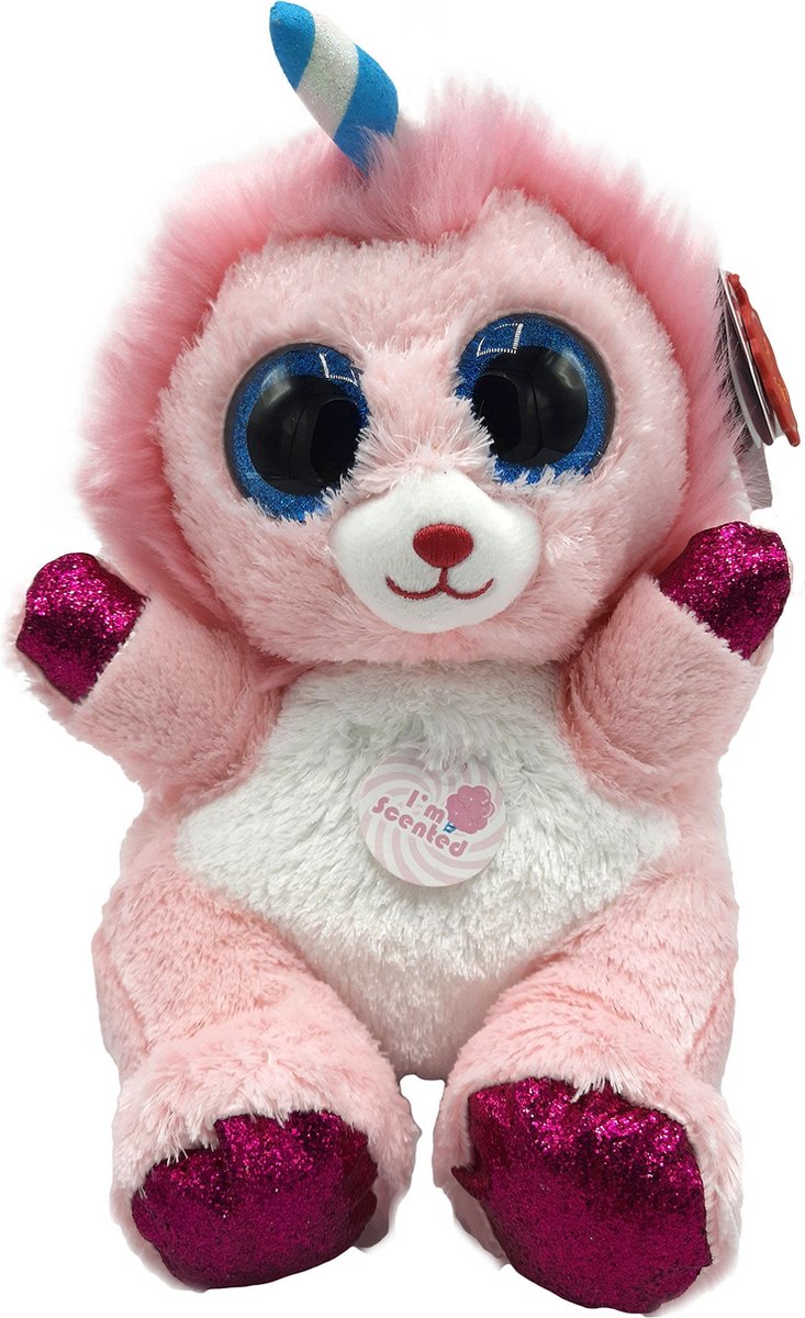 Keel Toys - Animotsu - Candy Floss Lion - Knuffel - Met heerlijke zoete geur - 25 cm