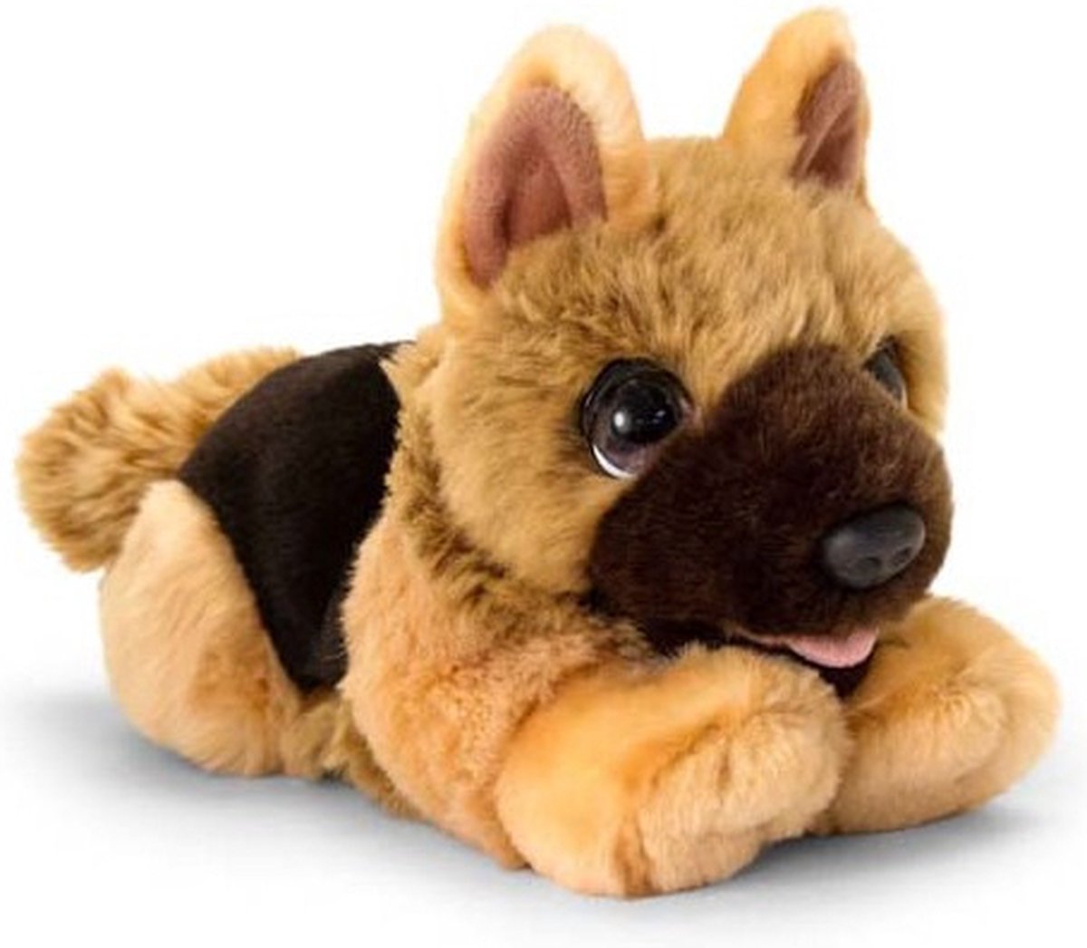 Keel Toys pluche Herdershond bruin honden knuffel 32 cm - Honden knuffeldieren - Speelgoed voor kind