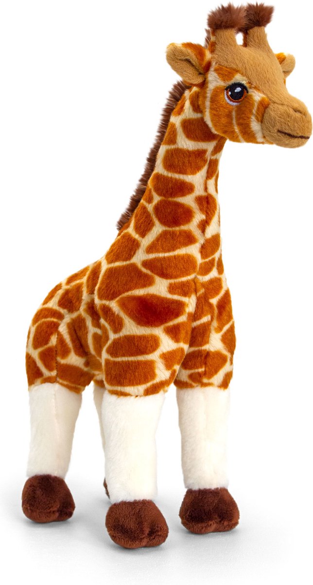 Pluche knuffel dieren giraffe 30 cm - Knuffelbeesten speelgoed