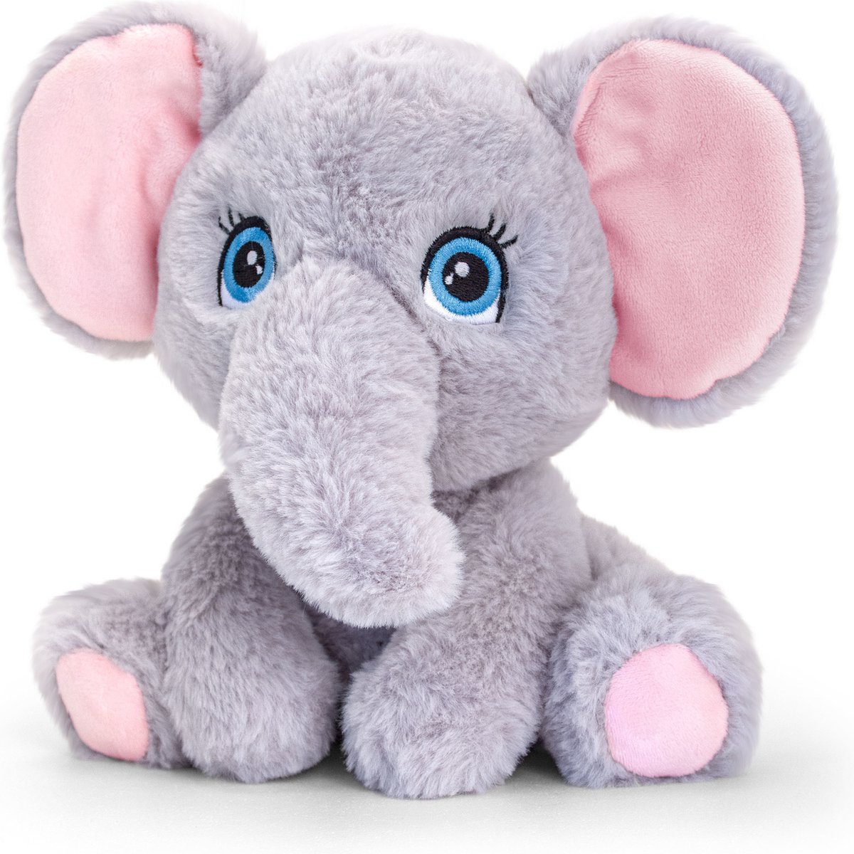 Pluche knuffel dieren olifant 25 cm - Knuffelbeesten speelgoed